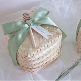 Gift Wrap Return Gifts For Wedding Favour Pink Box Transparent Bag Outdoor Small Fresh Hand-woven Basket Exquisite Girls