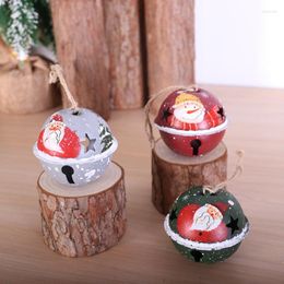 Party Supplies 6cm Iron Metal Jingle Bells For Crafts Christmas Tree Decoration Large Painted Bell Ornaments