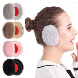 Berets Windproof Thick Warm Ear Protection Bandless Muffs Cover Warmers Fluffy Fleece