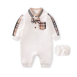 Kids Romper Infant Romper Clothing Baby Rompers Designer Clothes Cotton Necktie Jumpsuits Sets