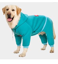 Dog Apparel Autumn And Winter Big Clothes Sweater Hoodie/full Cover One Piece/suitable For Medium Large Coat