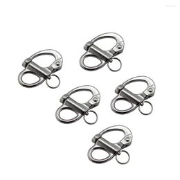 All Terrain Wheels 5PCS 316 Stainless Steel Fixed Tow Snap Shackle 35mm 52mm 69mm 96mm Marine Quick Release