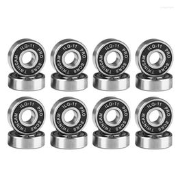 All Terrain Wheels Novel-16Pcs ILQ-11 Skate Scooter No Noise Oil Lubricated Smooth Bearing Speed Inline Wheel