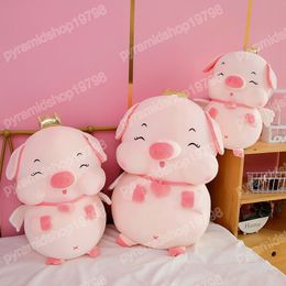 30-50cm Kawaii Pig with Crown Plush Toy Cute Soft Stuffed Animal Dolls For Children Girl Gifts Toys Birthday Home Decor