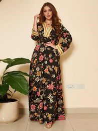 Ethnic Clothing Ramadan Turkey African Dresses Kaftans For Women Abaya Dubai Arabic Islam Muslim Long Dress Robe Arabe Femme Musulmane