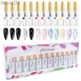 Nail Polish 24 Colours Pull Liner Gel Nail Polish Kit For DIY Hook Line Painting Manicure Gel Brushed Design Nail Art Accessories Supplies T221024