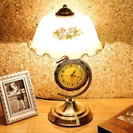 Table Lamps ODIFF Retro Desk Lamp Of Bedroom The Head A Bed With Clock One European Glass LED And Lanterns That Move Light
