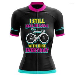 Racing Jackets Bike Cycling Jersey Women Short Sleeve MTB Top Quick Dry Summer Road Mountain Sports Shirt Macacao Ciclismo Feminino