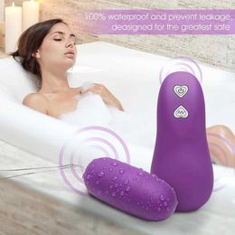 Sex toy Electric massagers male masturbator Vibrating spear toys Wireless Remote Control Bullet Eggs Toys for Woman Vaginal Clitoris 35MQ