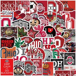 Car Stickers New Sexy 50Pcs Ohio State University Graffiti Stickers Car Laptop Guitar Suitcase Waterproof Diy Classic Kids Toy Stick Dhtxw