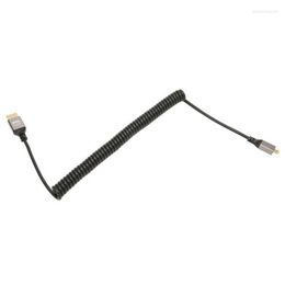 Mciro HD Multimedia Interface Spring Adapter Cable High Definition Extension 4K 60Hz For Tablets