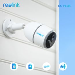 Dome Cameras Reolink GO Plus 4MP Battery 4G Sim Card Network Camera Wild Video Surveillance IP Cam LTE Human Car Detection Security Camera 221025