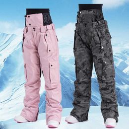 Skiing BIB Pants Coups Winter Ski Men Women Quality Product Windproof Waterproof Warm Ice Snow Trousers Snowboard Waist Protection L221025