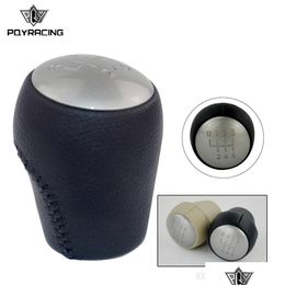 Shift Knob Pqy 6 Speed Manual Car Gear Shift Knob Shifter Handball For Nissan Qashqai Xtrail Mt 20062013 Pqy75 Drop Delivery 2022 Mo Dhxtv