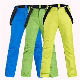 Skiing BIB Pants Women Ski New Winter Outdoor Thickening Sports Trousers Men Windproof Waterproof Warm Snowboard L221025
