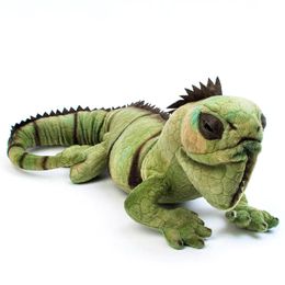 Plush Dolls 66cm Real Life Lizard Toy Realistic Stuffed Wild Animals s Lifelike Green Lizards Gifts For Children 221024
