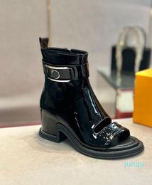 Women Casual Cool Boot Side zipper Mid Heel Short Boots Exclusive Cloth Fashion Booties Size 35-39 2022