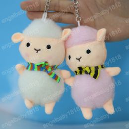 Cute Sleep Doll Plush Keychains for Women Bag Toy Key Ring Pendant Holder Soft Hanging Decoration