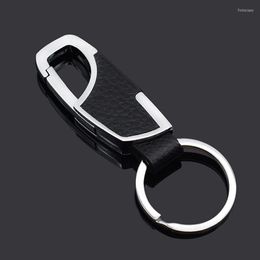 Keychains 2022 Fashion Leather Keychain Men Temperament Car Key Holder Chain For Jewellery Gift