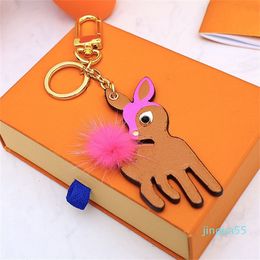 Keychains Lanyards Key chain Designer Sika Deer Gold Classic Hook Bag Car