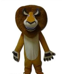 factory sale hot Madagascar lion Alex Cartoon Mascot Costume school mascots character Men costumes for guys fast ship