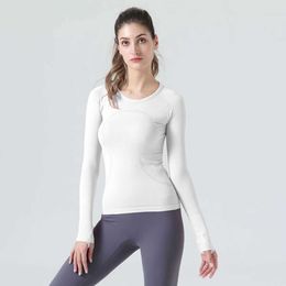 ladies wear Swiftly Tech Yoga womens sports t shirts long sleeve outfit T-shirts moisture wicking knit high elastic fitness workout lulus 2666
