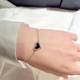 Link Bracelets 2022summer Fashion Japanese And Korean Hand Heart-shaped On Woman Accesories Decorations For Girls S00313