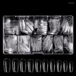 Nail Art Kits High-quality Fake Patch Removable Wearable Partition Ultra-thin Seamless Transparent 504pcs/box Extension