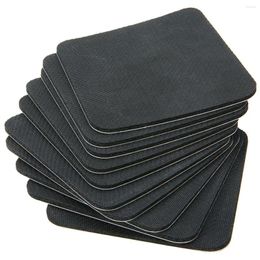 Table Mats 10Pcs/Lot Rubber Sublimation Blank Board MDF Printing 95x95mm Black For Heat Press Machine