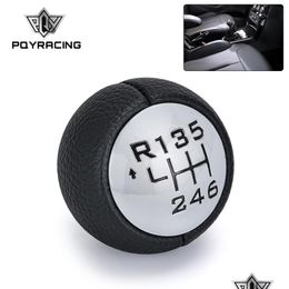 Shift Knob Pqy For Peugeot 307 308 3008 407 5008 807 Partner B9 Tepee Gear Shift Knob 6 Speed Citron C3 A51 C4 Picasso 80 Drop Deliv Dhkcf