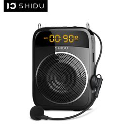 Other Electronics SHIDU 15W Portable Voice Amplifier Wired Microphone Audio Bluetooth-compatible Speaker For Teachers Instructor S298 221025