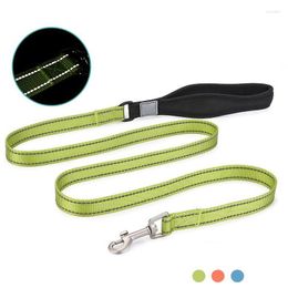 Dog Collars Soft Pet Leashes Nylon Reflective Leash Used Harness And Collar For Small Big All Breed Training Running Walking