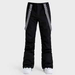 Skiing BIB Pants New Trend Ski Women Suspenders and Snowboarding Waterproof Windproof Thermal Snow Walking Trousers Fa L221025