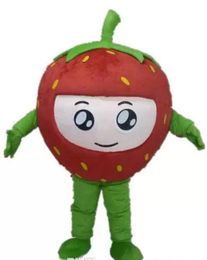 2022 a strawberry mascot costume with big eyes for adult to wear