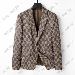 Westernkleidung Herren Blazer Designer Herbst Luxus Oberbekleidung Mantel Slim Fit Gitter gestreift kariert Geometrie Patchwork Mäntel Herrenanzug