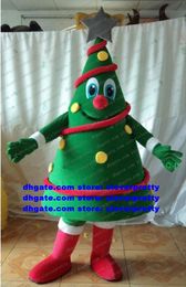 Green Christmas Tree O Tannenbaum Xmas Mascot Costume Adult Cartoon Character Outfit Suit Publicity Campaign Competitive Products No.5708