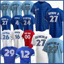 Blue Jays Mens Jersey Guerrero Springer Bichette Kikuchi Biggio Grichuk Ryu