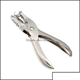 Other Hand Tools Metal Single Hole Paper Puncher Plier School Office Punc Dhzlp Drop Delivery 202 Otqsw