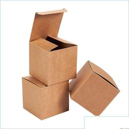 Gift Wrap Various Size Kraft Paper Packaging Box Small Cardboard Boxes Square Factory Wholesale Drop Delivery 2021 Hom Otw39