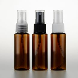 40ml brown Colour spray pump travel PET bottle for cosmetic packaging 1.4 oz plastic empty bottles for liquid SN1215