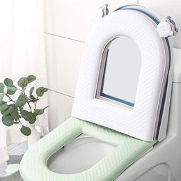 Toilet Seat Covers Useful Easy Installation Fastener Tape Design Cute Tiger Head Soft EVA Sticky All Inclusive Pad For El