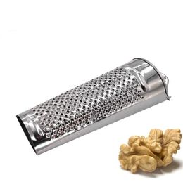 Kitchen Tools Manual Nutmeg Mills Grinder Grater Stainless steel mini cheese lemon garlic ginger citrus chocolate cinnamon grating powder SN5006