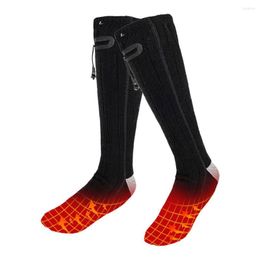 Sports Socks Winter Warm Heating Sock Electric Heated Men Women USB Rechargeable Battery For Hiking Camping Fishing Riding