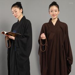 Ethnic Clothing Chinese Traditional Clothings For Monk Costume Robe Buddhist Meditation Zen Shaolin Hanfu Taoism Tibetan Clothes