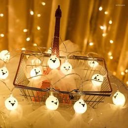 Strings LED String Light Holiday Fairy Halloween Horror Warm White For Party Wedding Decoration Christmas Lights Garland Outdoor