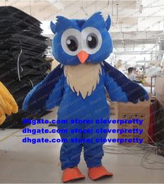 Blue Owl Brown Owlet Mascot Costume Mascotte Adult Cartoon Character Outfit Suit Festivals And Holidays Garden Fantasia No.873