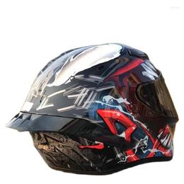Motorcycle Helmets ECE Approved Fuce Face Helmet Four Seasons Cool With Big Wing Winter Season Fit For Man And Women