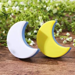 Night Lights Creative Moon LED Light EU US Plug Control Pulg-in Socket Wall Lamp For Children Bedroom Sleeping Lighting