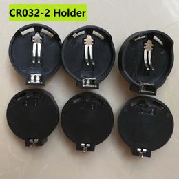 3V CR2032 button battery holder clip socket with pins DIP CR2032-2 BS-2 1200pcs per Lot