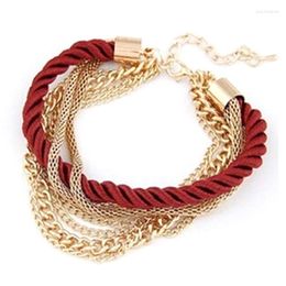 Bangle Fashion 2022 Modern Handmade Multilayer Braided Female Bracelet Accessories And Girl Jewelry
